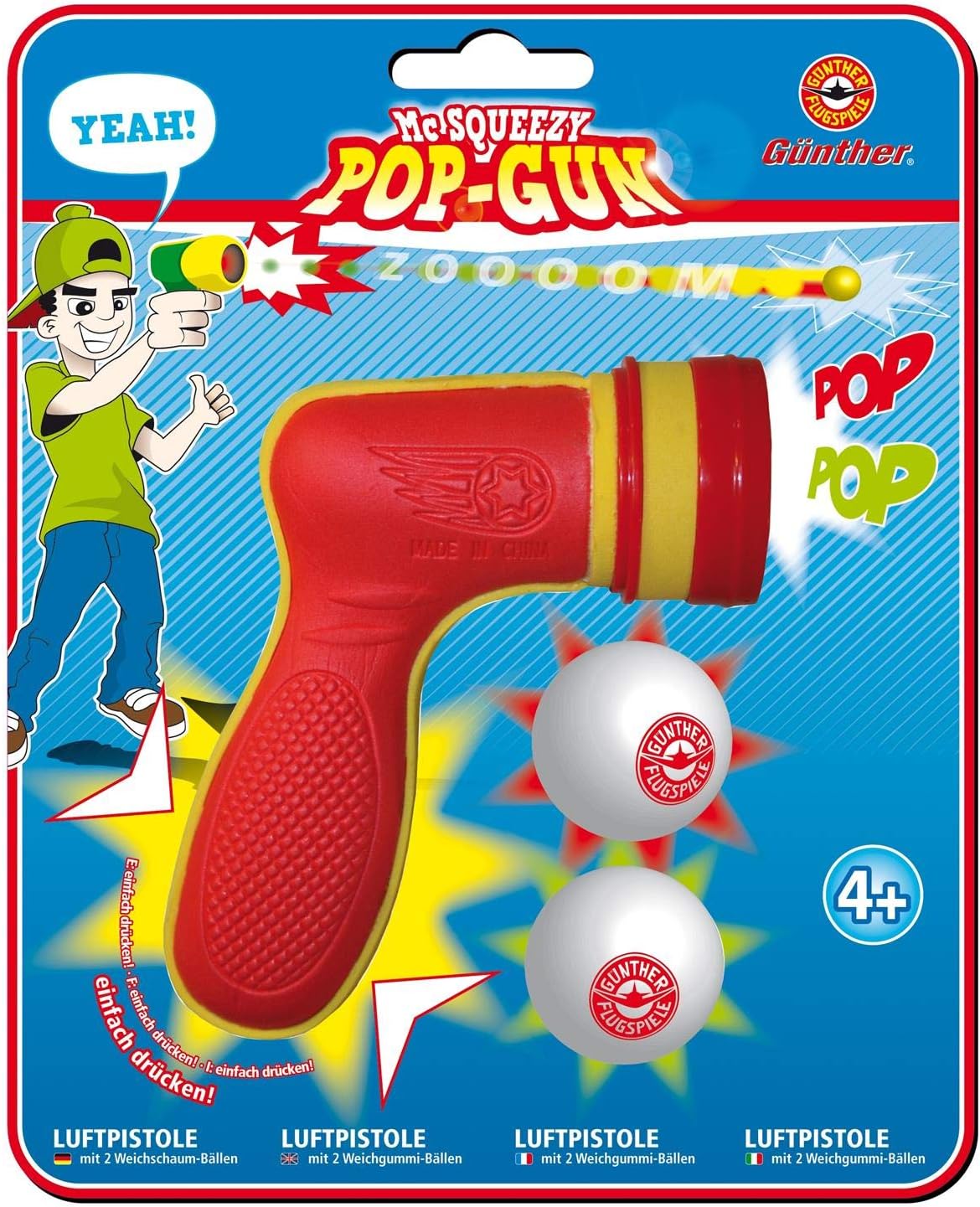 Guenther 1540 12 x 9 cm Mc Squeezy Pop Gun