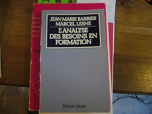 Download L'analyse des besoins en formation (French Edition) PDF