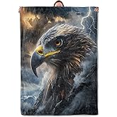 Mounidso Eagle Blanket, Bald Flannel Gifts for Women Eagle Lovers, Soft Warm Lightweight Blanket for Living Room Home Decor 50" x 60"