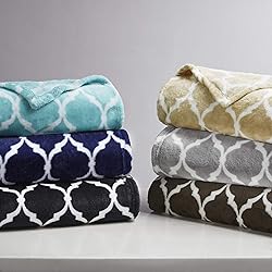 Madison Park Ogee Lightweight Throw Blanket Premium