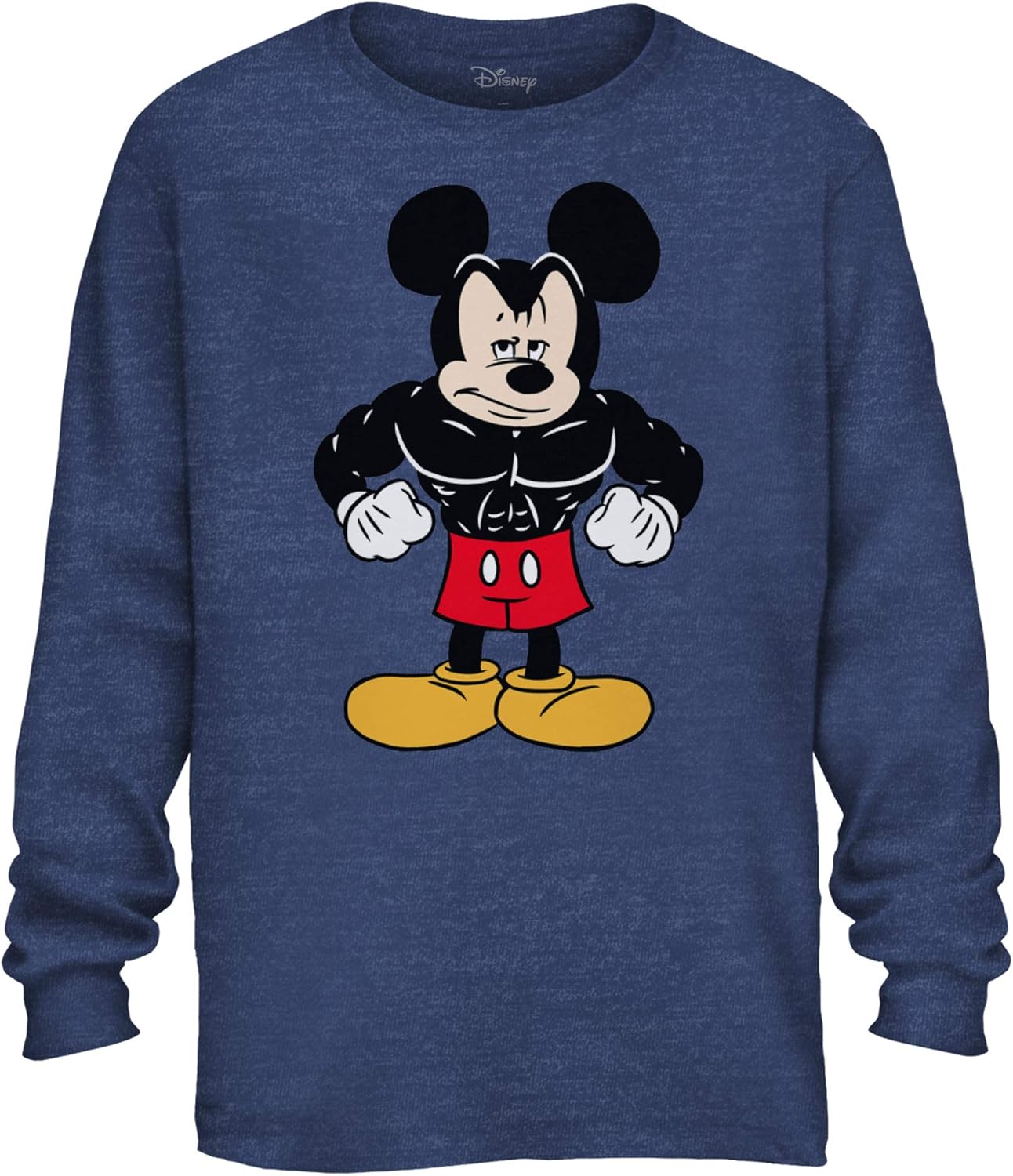 Disney Tough Mickey Mouse Men's Adult Graphic Long Sleeve Tee TShirt
