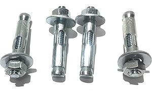 Sleeve Anchors (w/Nuts & washers), Zinc Plated Steel, Hex Head, 5/16" x 1.5" Long