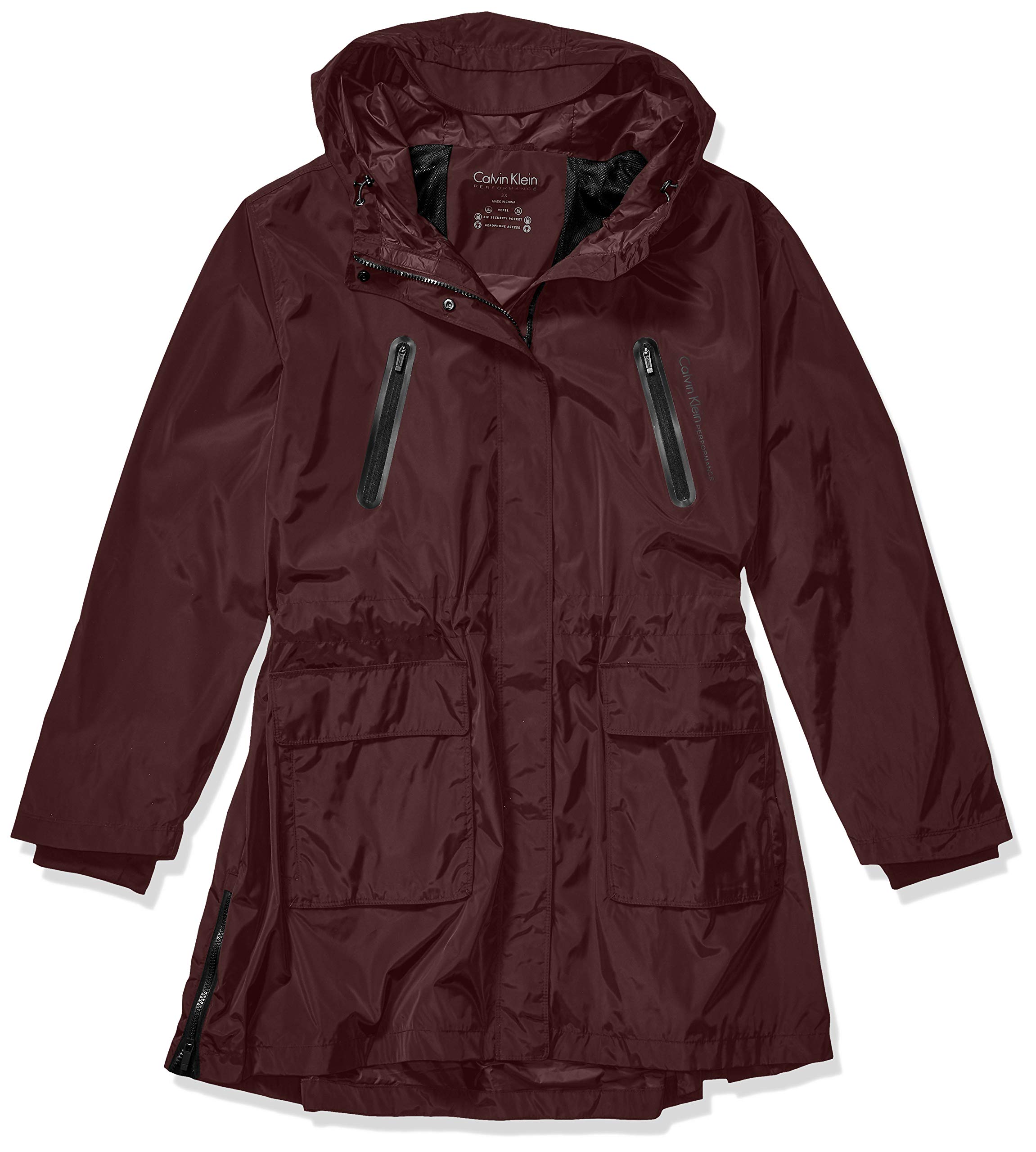 calvin klein performance jacket headphone access