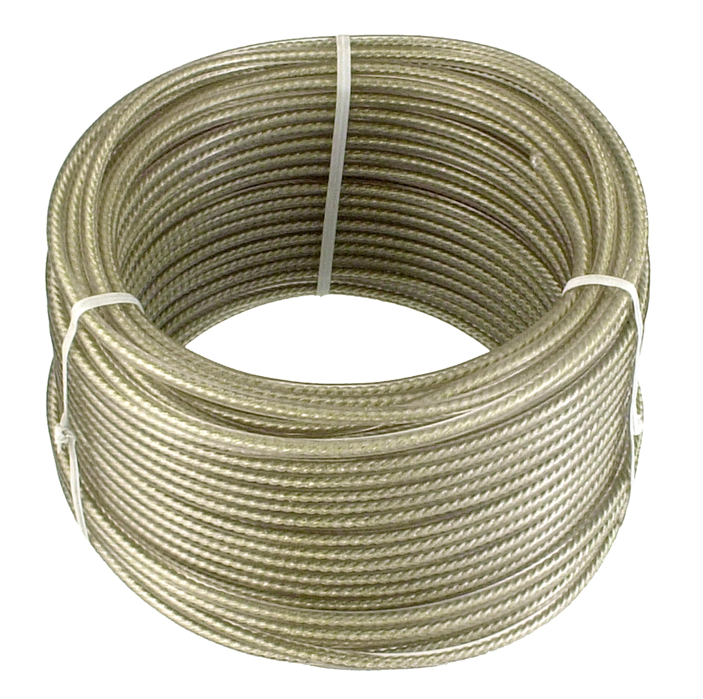 Connex multipurpose wire rope, plastic coated, 30m x 3mm