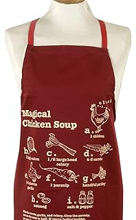 Barbara Shaw Gifts Israeli gifts cool Gifts Kosher Apron. Hostess Gift Magical Chicken Soup Recipe) Apron , Mom Apron Made in Jerusalem