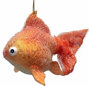 Amazon.com December Diamonds Orange Goldfish Christmas Tree Ornament