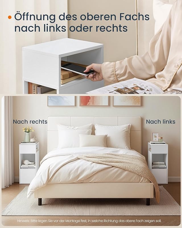 Nachttisch, Snapsemble – superschnelle Montage, platzsparend