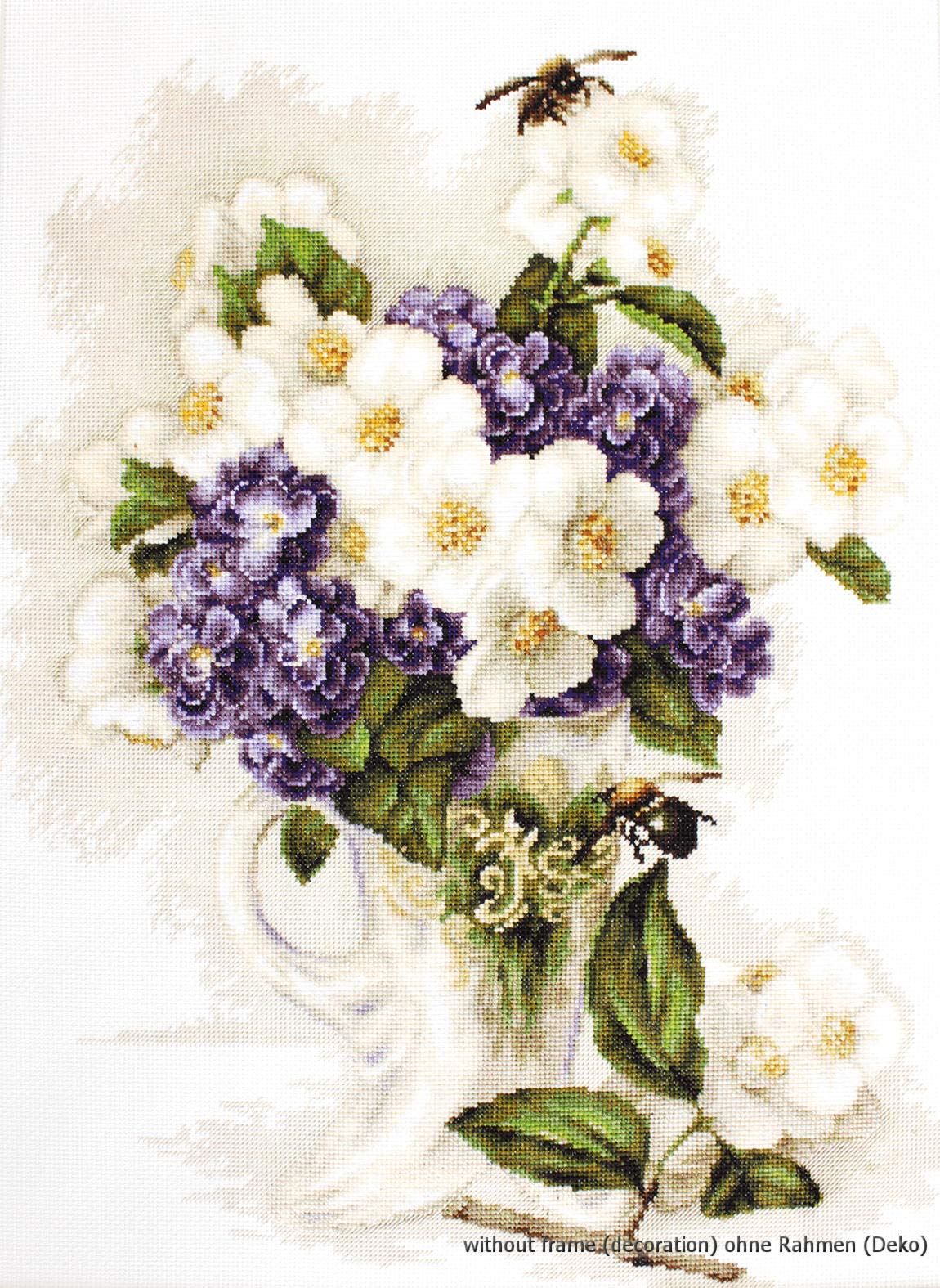 Lucas-S Vase with Jasmine Counted Cross Stitch Kit