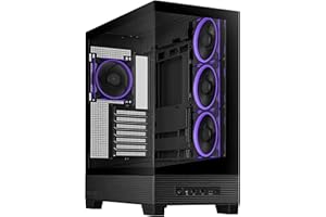 ASUS A31 Plus Black ATX case (Hidden-Connector motherboards, 360mm radiators and 380mm Graphics Cards, with Black or White Co