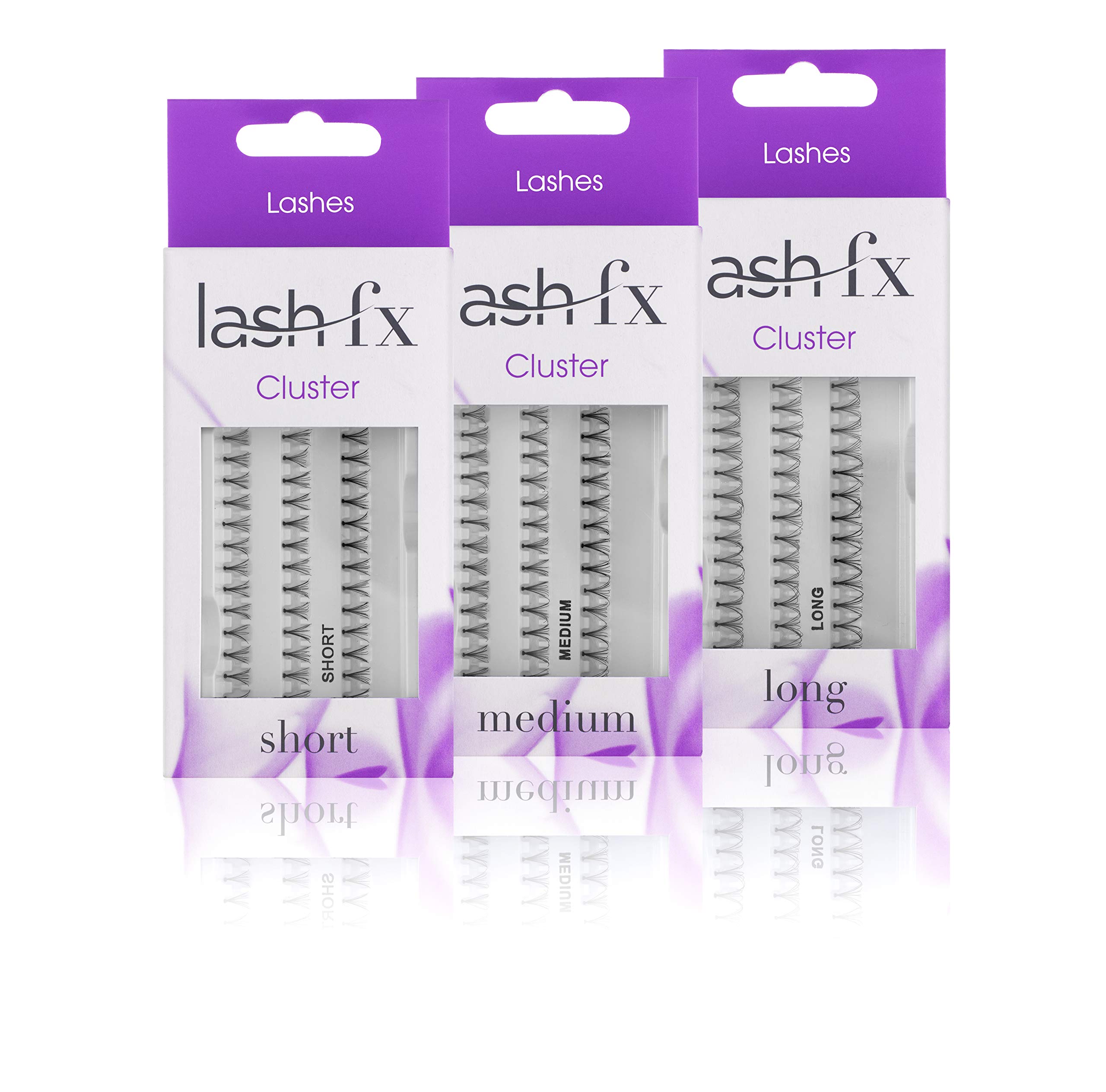 Lash FX Silky Mink Cluster Medium False Eyelash (Black, Individual)