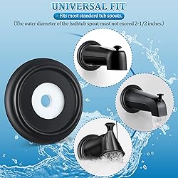 Enhon Metal Tub Spout Cover Ring, Bathroom Faucet