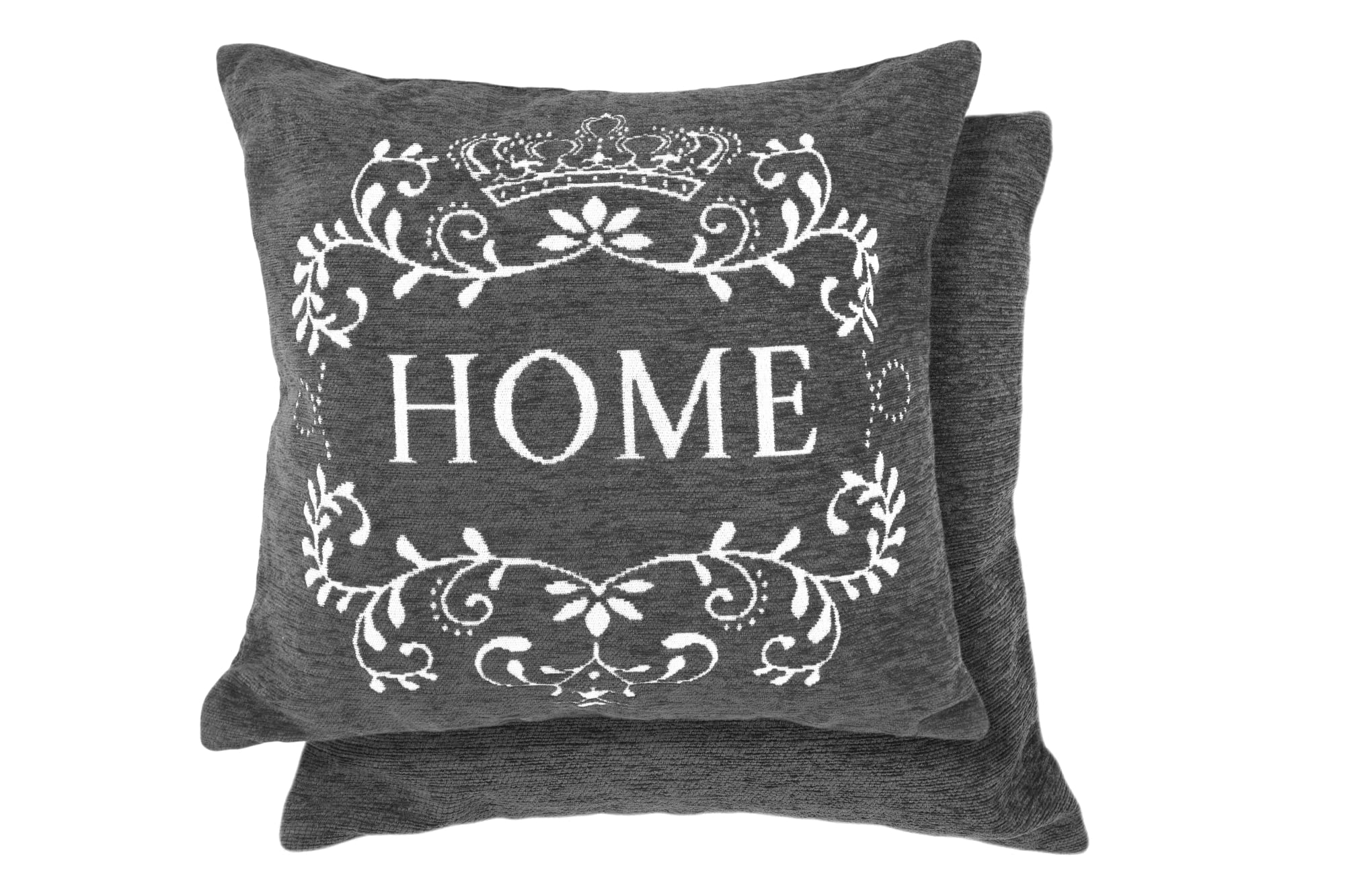 Emma Barclay Amor Home - Cushion Cover in Charcoal - 17x17 (43x43cm)