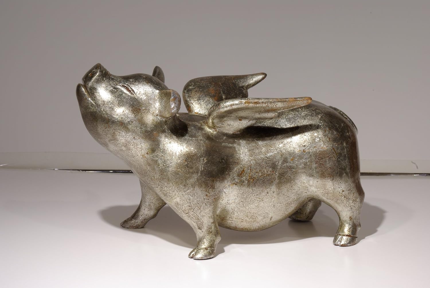 Flying Pig Sculpture (LARGE 15x9x12 Inches) Home & Kitchen