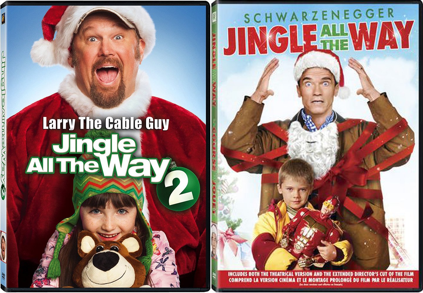 Jingle All The Way 1& 2 Double Feature Holiday Arnold