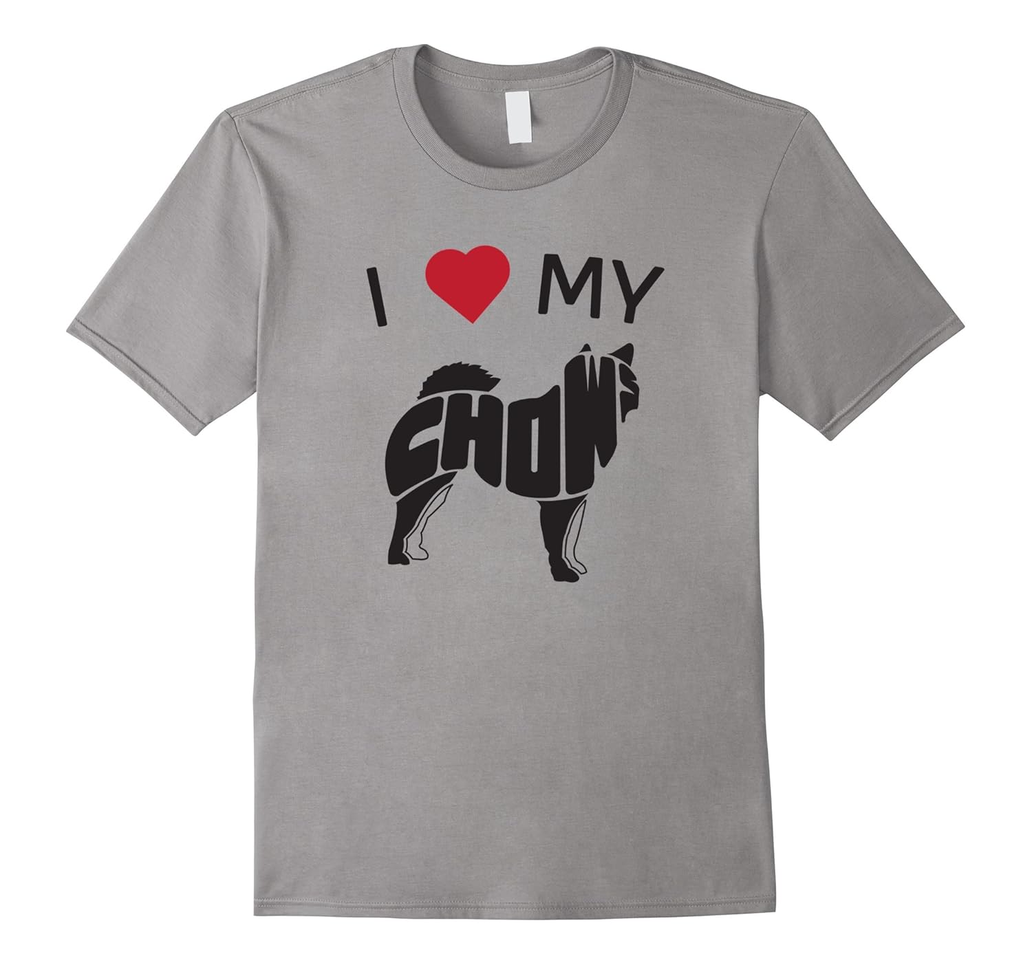 I love my chow chow dog art t-shirt-ANZ
