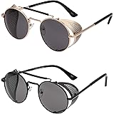 Steampunk Cyber Goggles - Antik Kupfer Brille Mit UV-Schutz