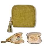 Small Travel Jewelry Case, Soft Velvet Organizer Pouch for Bangle, Bracelets, Large Earrings, Beaded necklace, Anti-Scratch & Portable Jewelry Bag Holder for Travel & Everyday Use (Olive Green)