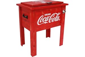 Leigh Country CP 98100 Coca Cola Vintage Cooler, 54-Quart, Red