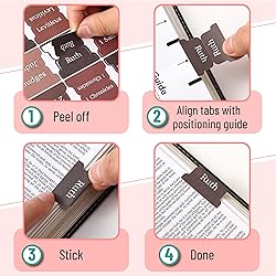 Mr. Pen- Bible Tabs, 75 Tabs, Hot Chocolate