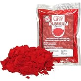 Indian Dark Red Pure Kumkum Powder (Sindoor, Kumkuma, Kum Kum) For Makeup, Pooja And Other Hindu Rituals (Dark Red, 2.12 Ounces)