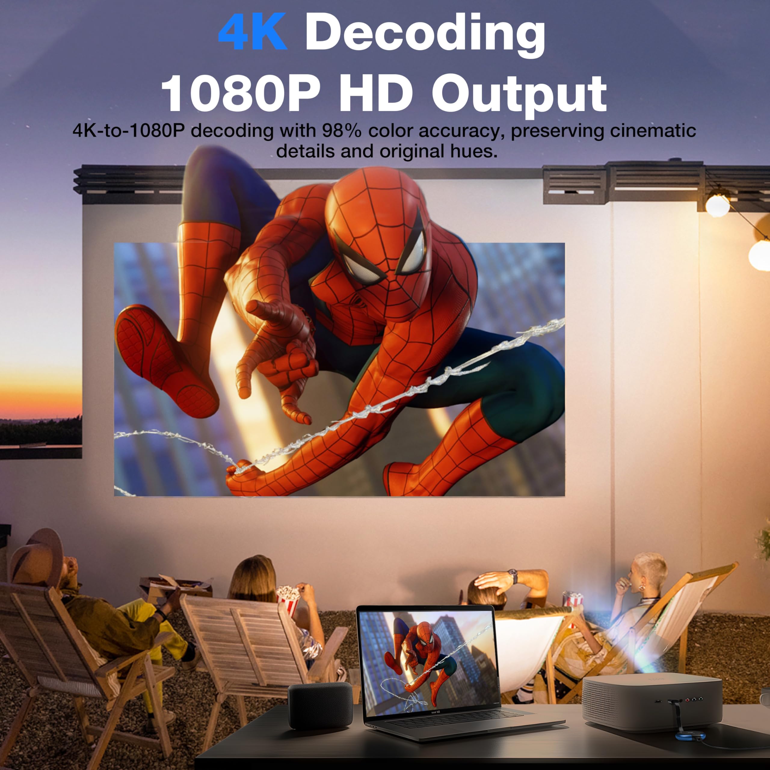 AIMIBO 4K Wireless Display Adapter, Plug & Play, HDMI Dongle 5G for TV/Monitor/Projector, Supports iOS/Android/Windows/Mac, AirPlay/Miracast/DLNA, Cast Phone/Tablet/Laptop to Screen