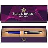 Bond & Regent 24 Karat Gold Luxury Rollerball Pen, Royal Blue
