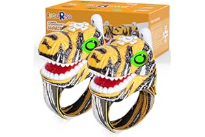 Fygurso Walkie Talkies for Kids 2 Packs, Kids Toys for Boys Girls Aged 3 to 8 Years Old for Outdoor Adventure, Camping, Halloween, Christmas, Birthday Gifts (Yellow, Dinosaur)