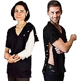 Post Surgery Shirt with Discreet Left & Right Side Snap Access