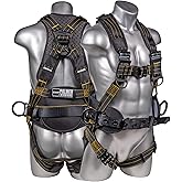 Palmer Safety Hammerhead 5pt Safety Harness Back Padded, QCB Chest, Tongue Buckel Legs Straps, Back &amp; Side D-Rings