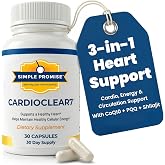 CardioClear7 - CoQ10 PQQ Heart Supplement - Shilajit Daily Wellness - 1 Pack