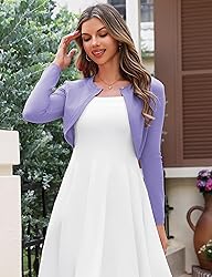 OmicGot Women's Classic Bolero Shrug Cropped
