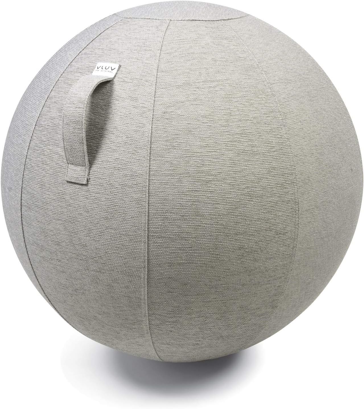 VLUV STOV Premium Quality Self-Standing Sitting Ball with Handle - Home or Office Chair and Exercise Ball for Yoga, Back Stretching, or Gym- Upholstery Fabric Stability Ball