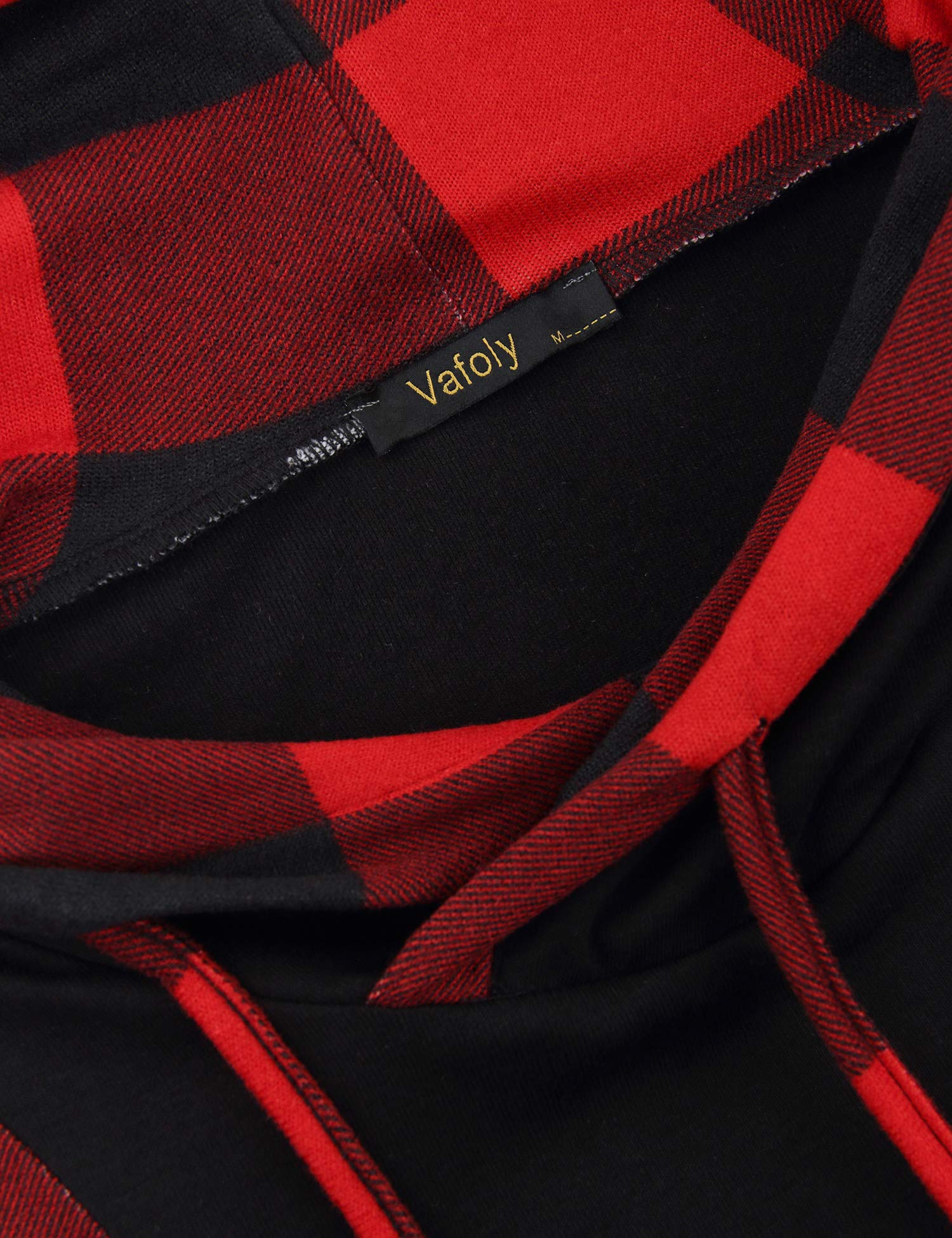 Vafoly Damen Sweatshirt, Winterpulli Wintermantel Übergangsjacke Lässig Langarm Blouson Jacke Rollkragen Fahsion Schmetterling für Frühling, Herbst,Winter(Rot-schwarz,M)