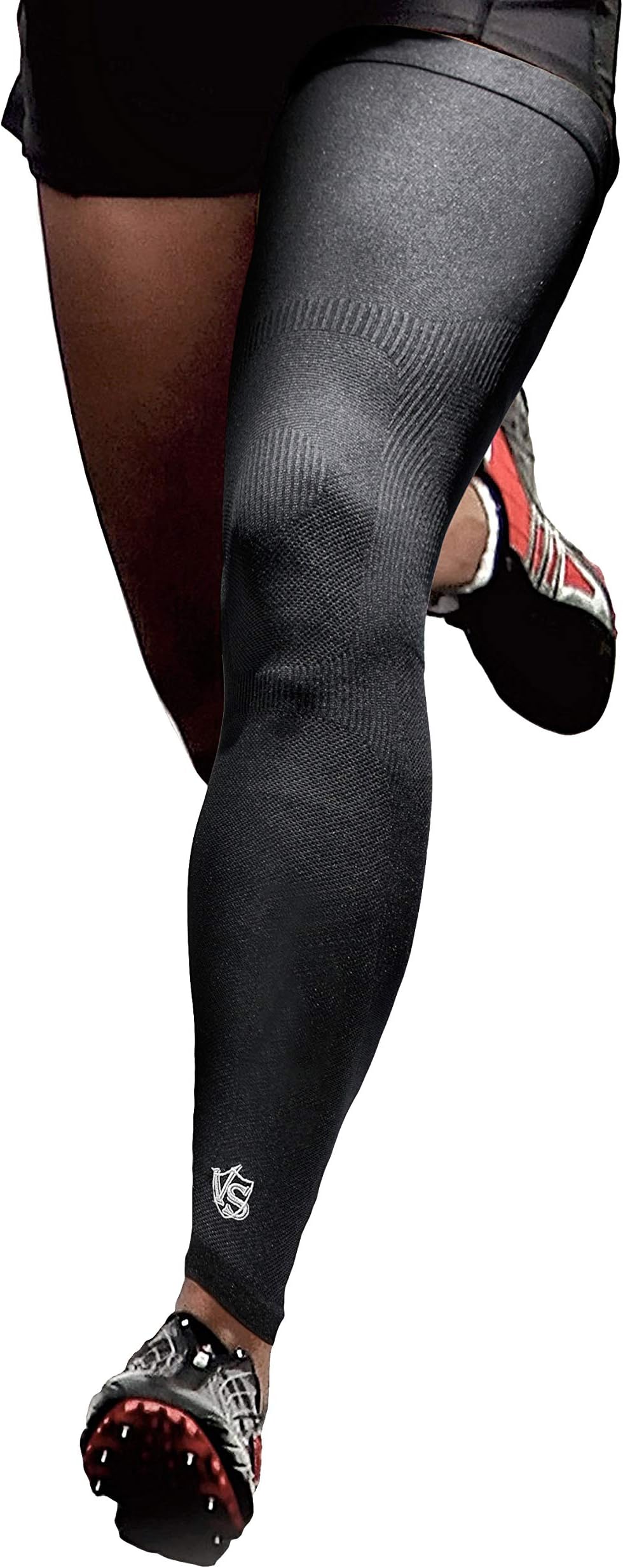 Vital Salveo - Germanium Recovery Compression Outdoor Full Length Leg Knee Sleeve(1 PC)-Small