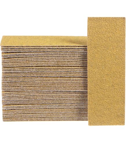 100 Bandes Abrasives Grain 80 Pour Ponceuse De Détail - 90 X 30 Mm - Adhésif Crochet Et Boucle