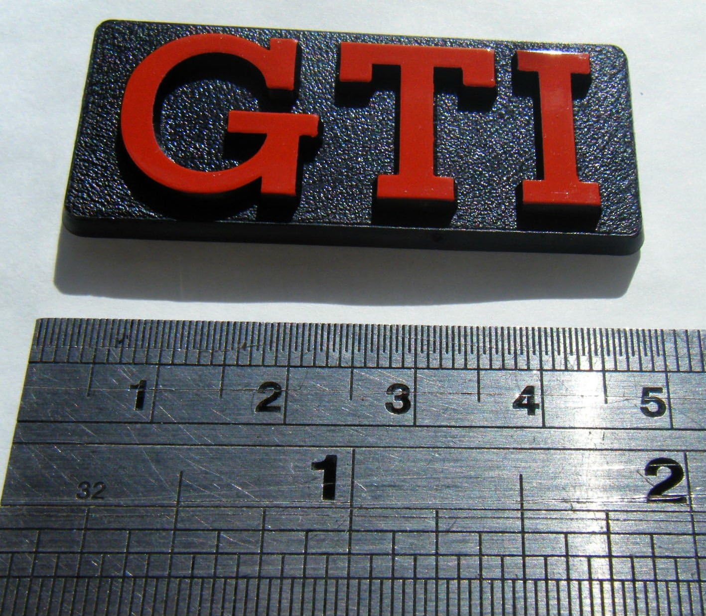 GTI Badge Red GTI Black background Red GTI Emblem