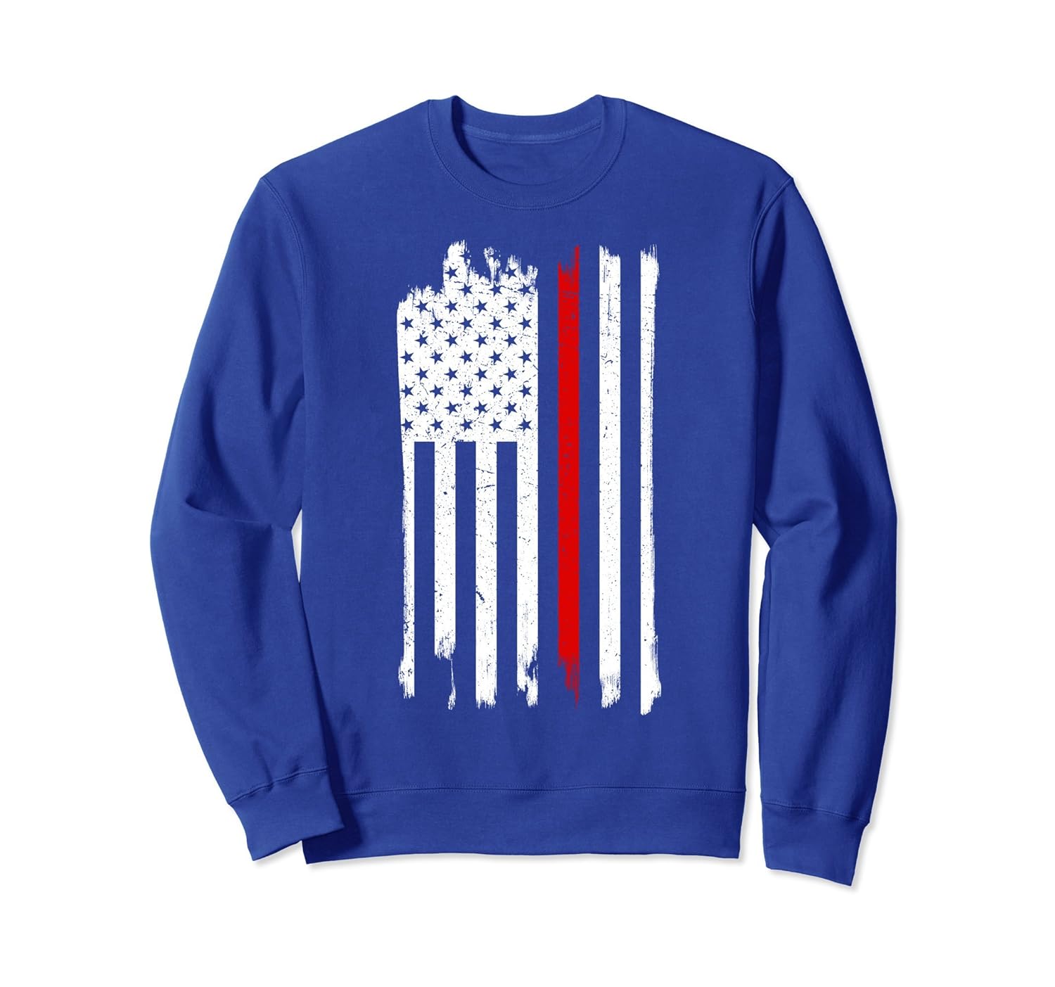 American Flag Red Line USA Patriot July 4th Sweatshirt-anz