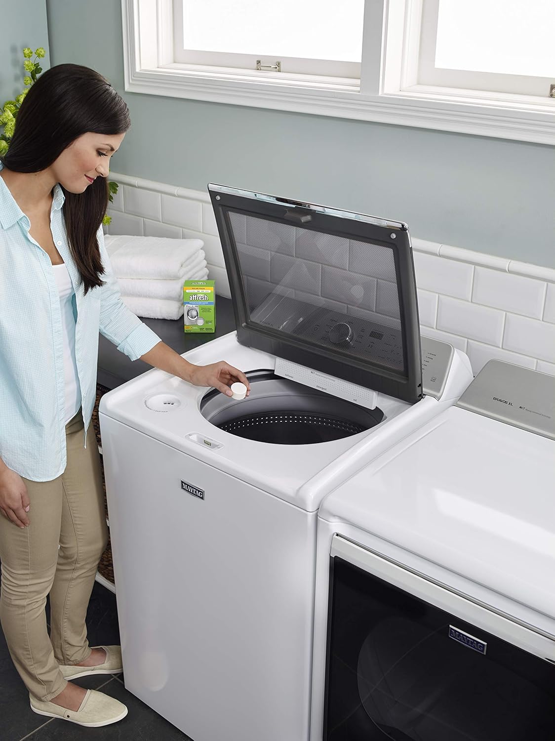 Affresh W10501250 Washing Machine Cleaner, 6 Tablets: Cleans Front Load and Top Load Washers, Including HE: Home Improvement
