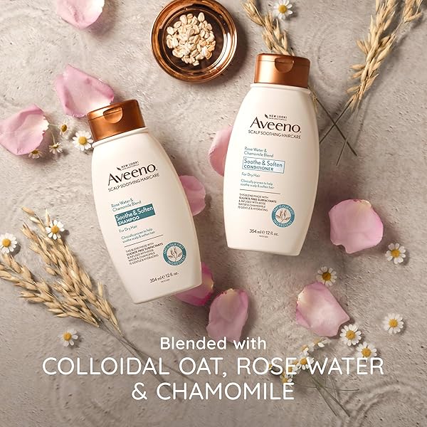 AVEENO SCALP SOOTHING ROSE WATER AND BLEND CONDITIONER, CHAMOMILE, 12 FL OZ