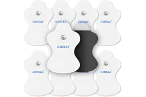 DOMAS 10 Pcs Replacement Pads Compatible with Omron TENS Units (PM500, PM400, PM3030), Not for Heat Pain Pro PM311/PM800