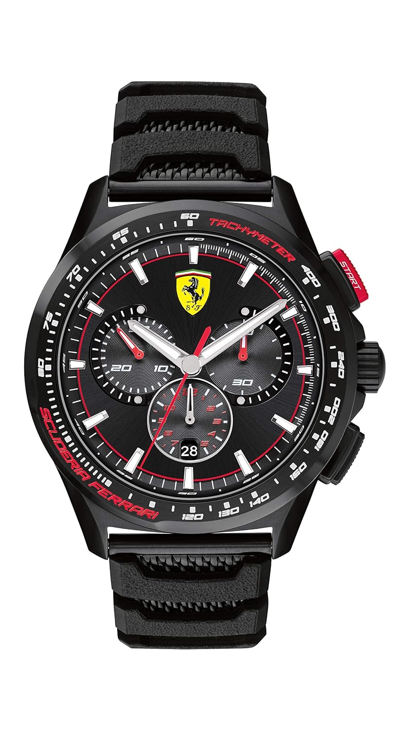 Buy Scuderia Ferrari Pilota Evo Analog Black Dial Men's Watch0830738 Online at Low Prices in