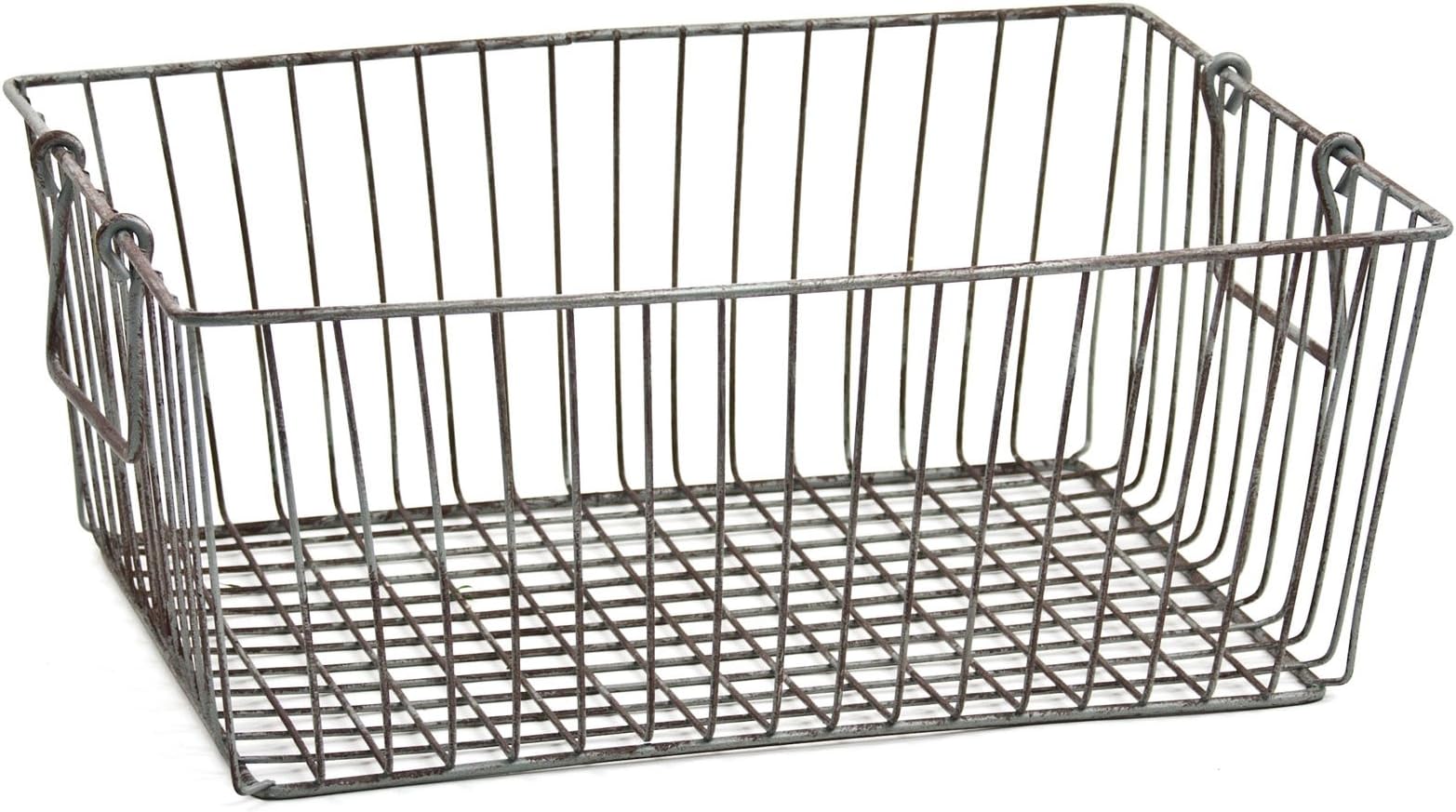 Skalny Rectangle Wire Storage Container, 16 x 12 x 6.5