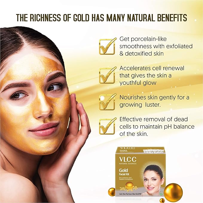 benefits of gold facial kit