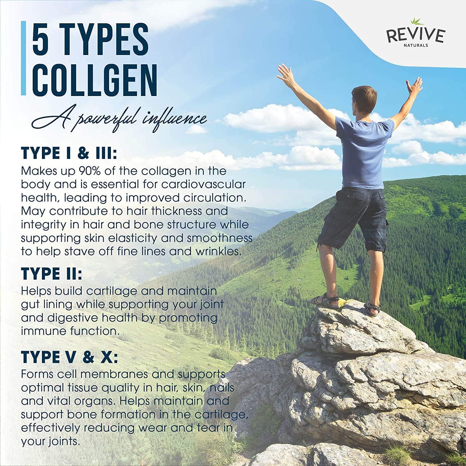 Multi Collagen Protein Powder (200g), Types I, II, III, V & X, Hydrolyzed Grass Fed Bovine, Wild Caught Fish - Image 5