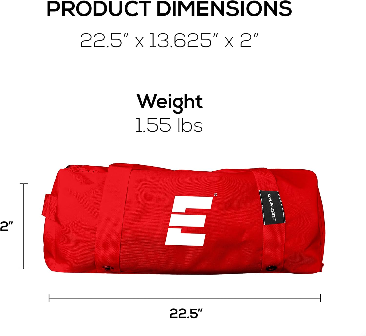 Epoch Training Team Bag - Large Duffle Bag with Shoe Compartment - Cardio Fitness Athletic Training Bag, Red : Sports & Outdoors