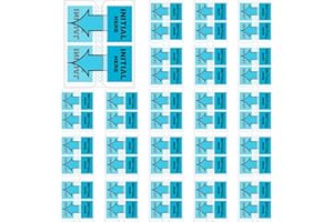 Qeeenar 800-Piece Sign Here Tabs - 1 Inch Sticky Flags for Document Notarization, Office Notebook and Book Annotation - Initial Here Stickers(Blue,Initial Here)