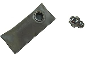 Fuelab 83801 Silver In-Tank Straining Filter with -10AN fitting adapter and 75 micron stainless steel