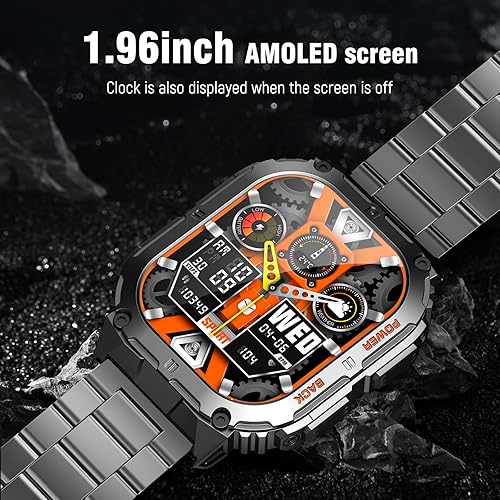 OCTDG Smart Watch(Answer/Make AMOLED Display with 110