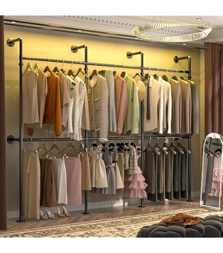 Percheros Burro Perchero Industrial Dorado 250x170cm Para