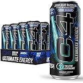Cellucor C4 Ultimate | Pre Workout Sugar Free Energy Drink | Tri-Stim Experience with 300mg Caffeine + TeaCrine + Dynamine | Sour Blue Razzilla| 16oz (Pack of 12)
